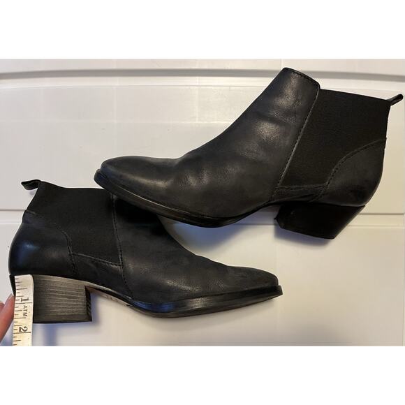 Aquatalia Italy Women's Fionna Chelsea Boots Size 8.5 Waterproof Gray Leather - Picture 8 of 10